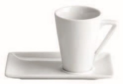 chávena café com prato 6cl - ø5x6,5cm - 12,5x8x1cm