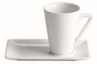 chávena cappucino com prato 16cl - ø7x9cm - 15,7x10x1,5cm