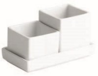 taças com bandeja 5x5cm e 3,5x5cm - 11x6x5,5cm