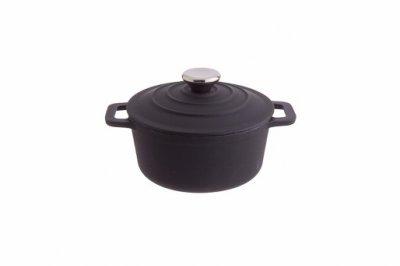 CAÇAROLA FERRO FUND. PR 6,5L Ø28CM