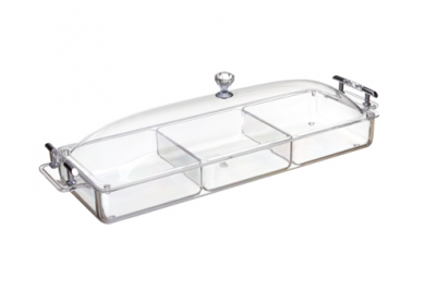 PORTA CONDIMENTOS C 3 DIV PC 16x43x16CM