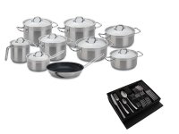 conjunto 9 peças + faqueiro
