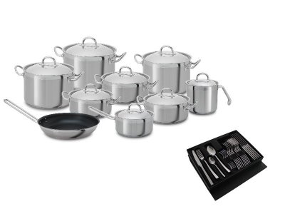 conjunto 9 peças + faqueiro